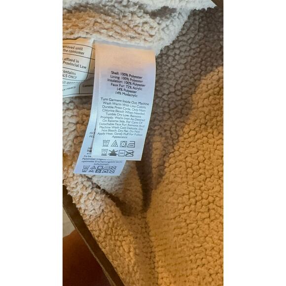 Eddie Bauer Quilted Brown Hooded Jacket Men’s XL Full Zip Warm Casual Outdoor - Picture 12 of 15